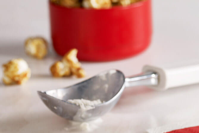 Caramel Crunch Sundae made with CRACKER JACK® caramel popcorn decoration image