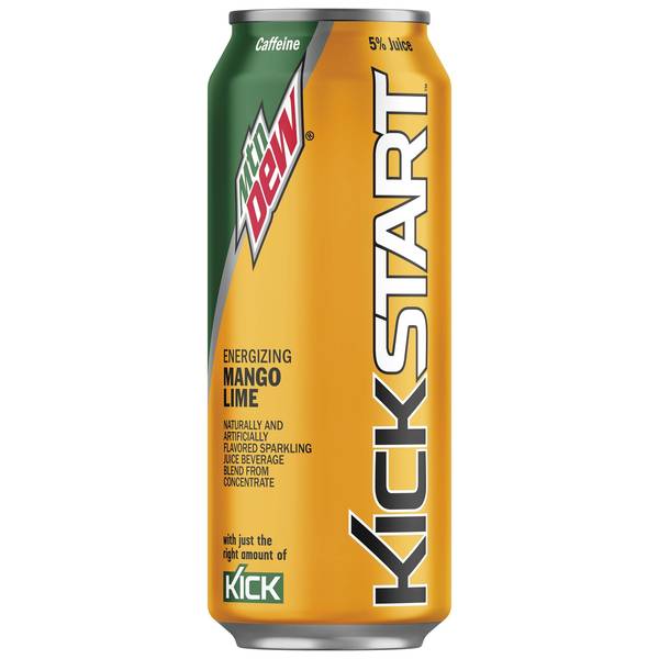 Mtn Dew Kickstart Mango Lime Image Of Mtn Dew Kickstart Mango Lime SKU: 159521