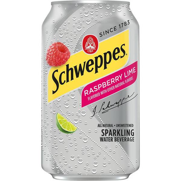 Schweppes Raspberry Lime Sparkling (3/8 Packs) Image Of Schweppes Raspberry Lime Sparkling (3/8 Packs) SKU: 159747