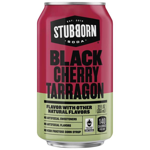 Stubborn Soda Black Cherry Tarragon Image Of Stubborn Soda Black Cherry Tarragon SKU: 170621