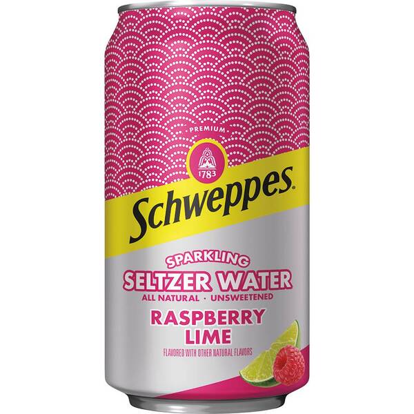 Schweppes Raspberry Lime Sparkling Seltzer Water (2/12 Packs) Image Of Schweppes Raspberry Lime Sparkling Seltzer Water (2/12 Packs) SKU: 152474