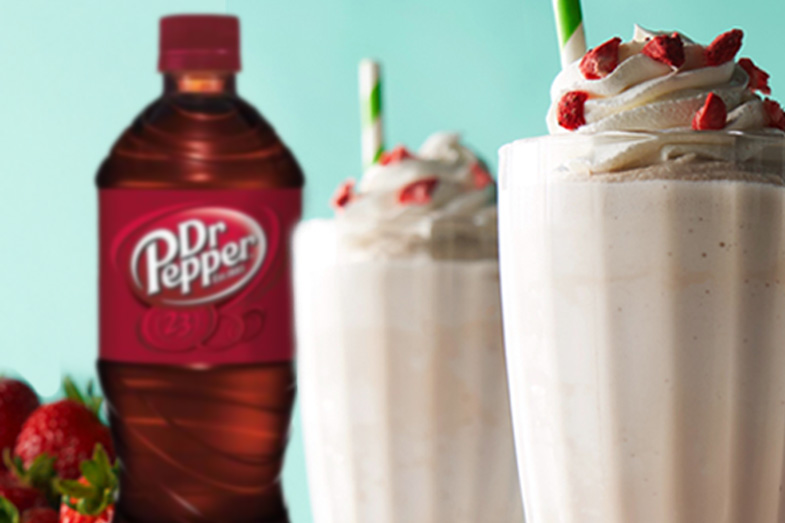 Dr Pepper Strawberries & Cream Shake Image Of Dr Pepper Strawberries & Cream Shake SKU:
