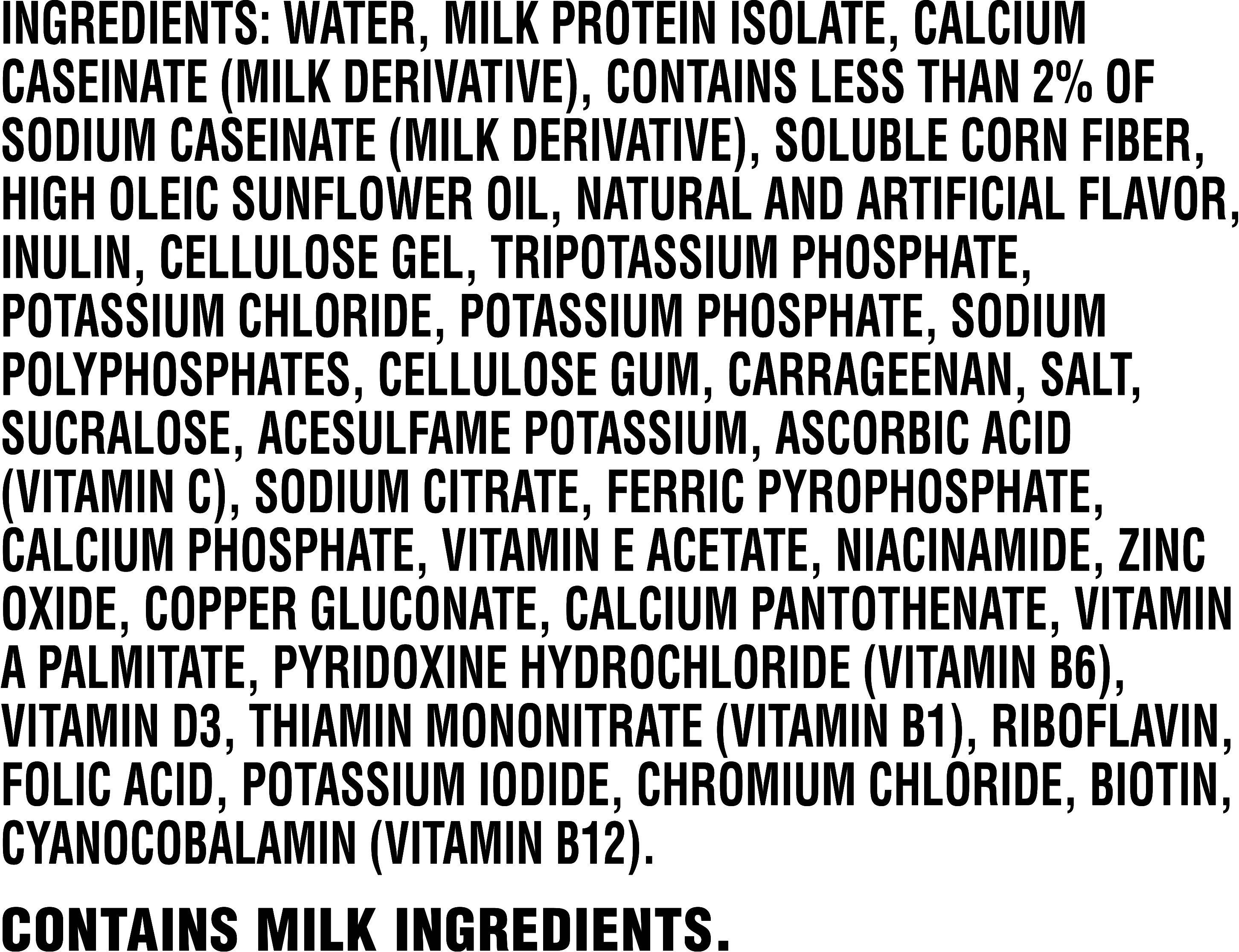 Image describing nutrition information for product Muscle Milk Pro Advanced Nutrition Intense Vanilla