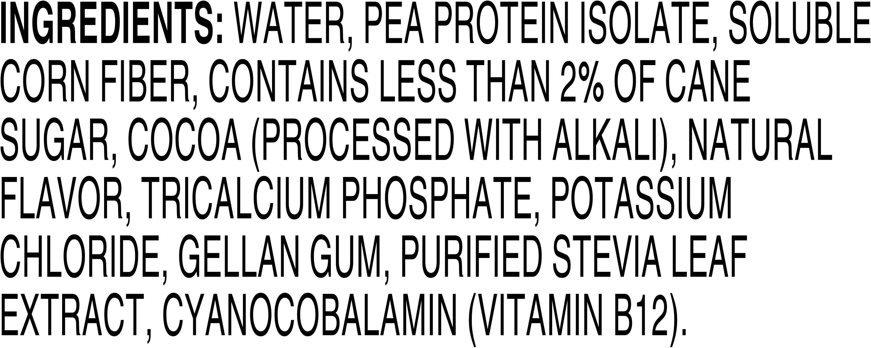 Image describing nutrition information for product Evolve Protein Shake Double Chocolate