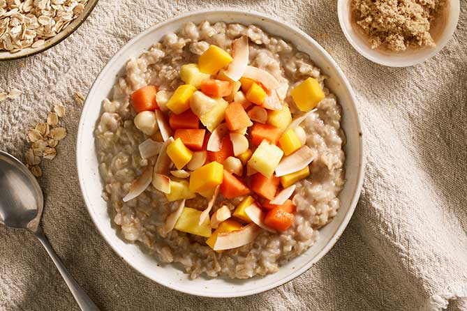 Tropical Oatmeal decoration image